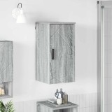 VidaXL Dulap de Baie cu ușă sonoma gri 30 x 31.5 x 61 cm Lemn compozit