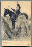 AX 118 CP VECHE INTERBELICA -MILITARA- ANUL 1914 -CALARET ECHIPAT DE LUPTA