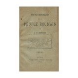 A. D. Xenopol, Etudes historiques sur le peuple roumain, 1888