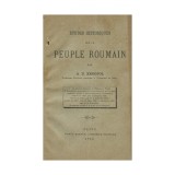 A. D. Xenopol, Etudes historiques sur le peuple roumain, 1888