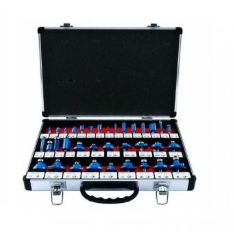 Set freze pentru lemn ,prindere 6 mm , 35 piese foto
