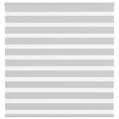 vidaXL Jaluzea tip zebra gri deschis lățime țesătură 140,9cm poliester