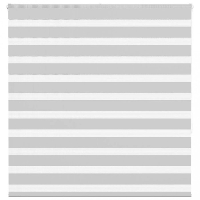 Jaluzea tip zebra gri deschis lățime țesătură 140,9cm poliester