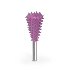 Biax sculptura lemn SABURR - Cap conic inversat 19 mmtija 6mm, Granulatie Saburr Giga ASPRA - Violeta