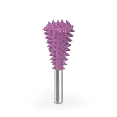 Biax sculptura lemn SABURR - Cap conic inversat 19 mmtija 6mm, Granulatie Saburr Giga ASPRA - Violeta foto
