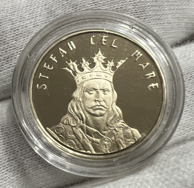 50 Bani 2019 PROOF, Alama, Romania, Stefan cel Mare foto