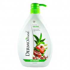 Gel de Dus DERMOMED cu Parfum de Aloe si Rodii, 1 L, Gel de Dus Hidratant, Gel de Dus Unisex, Gel de Corp, Gel pentru Dus, Gel de Dus cu Pompita foto