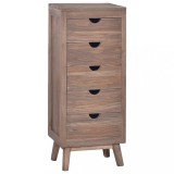 Servantă cu 5 sertare, 40 x 30 x 100 cm, lemn masiv de tec