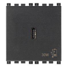 Priza USB tip C PD 30W 2M Vimar Arke gri antracit 19298