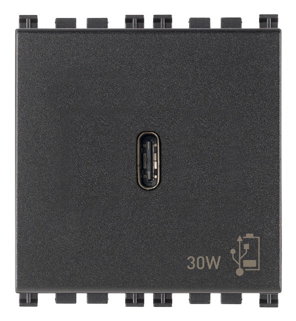 Priza USB tip C PD 30W 2M Vimar Arke gri antracit 19298