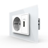 Cumpara ieftin Priza simpla cu USB Livolo standard italian SmartElectro IntelligentHouse