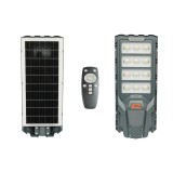 Lampa solara LED iluminat stradal 500W cu panou solar 25W, baterie LiFePO4 20000mAh, senzor miscare, telecomanda, prindere stalp IP65 Breckner Germany
