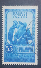 Romania 1952 LP 330 Ziua Armatei stampilat foto