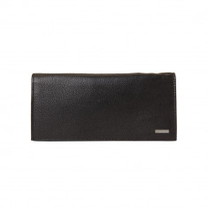 Portofel Calvin Klein Interior Zip Secretary Wallet, din piele, Maro Inchis foto