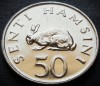 Moneda exotica 50 SENTI HAMSINI - TANZANIA, anul 1989 *cod 3864 = A.UNC, Africa