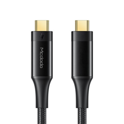 Mcdodo Thunderbolt 2 Usb-C 100W 5K 40Gb 0.8M Cablu Telefonic Negru foto