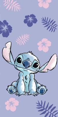 Prosop plaja mov Lilo si Stitch 140 x 70 cm foto