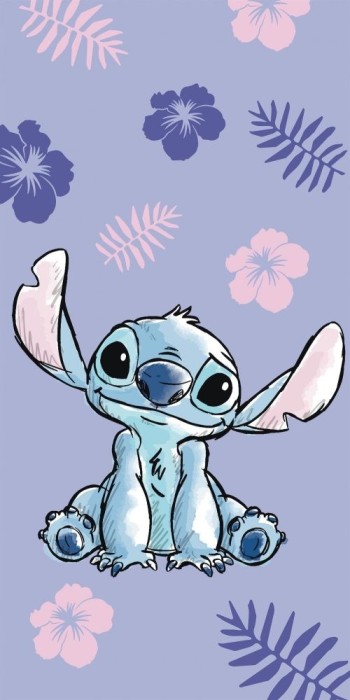 Prosop plaja mov Lilo si Stitch 140 x 70 cm