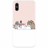 Husa silicon pentru Xiaomi Mi 8 Pro, Cat And Snowman