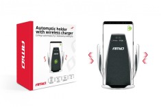 Suport telefon automat cu incarcare wireless, pentru smartphone cu tehnologie incarcare QI , micro USB, AMIO PHW-01 AutoDrive ProParts