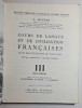 Carte manual &bdquo;Cours de Langue et de Civilisation Fran&ccedil;aises Vol. III&rdquo; G. Mauger