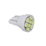 Bec LED W5W 8 SMD, 12V, Alb Rece, Consum Redus, Auto