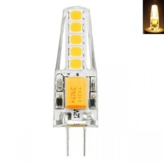 Bec LED 3W Soclu G4 12V 2700K Alb Cald Siliconat MNR2724 foto