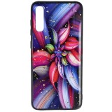 Husa Samsung Galaxy A70, Tip Coperta, Protectie UV, Model Flower