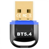 Adaptor USB Bluetooth, BT 5.4 (EDR+BLE), Compatibil Windows PC/Laptop, Plug And Play Fara Drivere, Suporta Multi-Device, Albastru