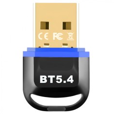 Adaptor USB Bluetooth, BT 5.4 (EDR+BLE), Compatibil Windows PC/Laptop, Plug And Play Fara Drivere, Suporta Multi-Device, Albastru foto