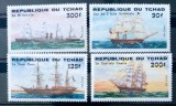 Ciad 1983 vapoare corabie, nave cu panza serie 4v Neștampilata