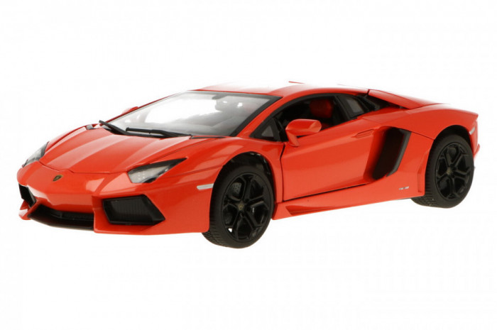 Masinuta Metalica Lamborghini Aventador Lp700 Portocaliu Scara 1 La 18