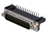 Conector D-Sub 25 PIN Soclu Tată 90&deg; THT 5A