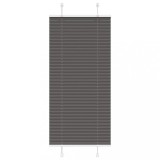 vidaXL Jaluzea plisată negru 55x100 cm Lățime țesătură 54,4cm poliester