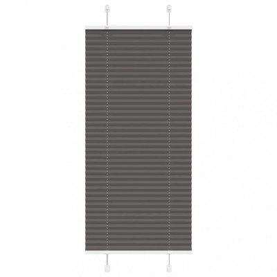 Jaluzea plisată negru 55x100 cm Lățime țesătură 54,4cm poliester foto