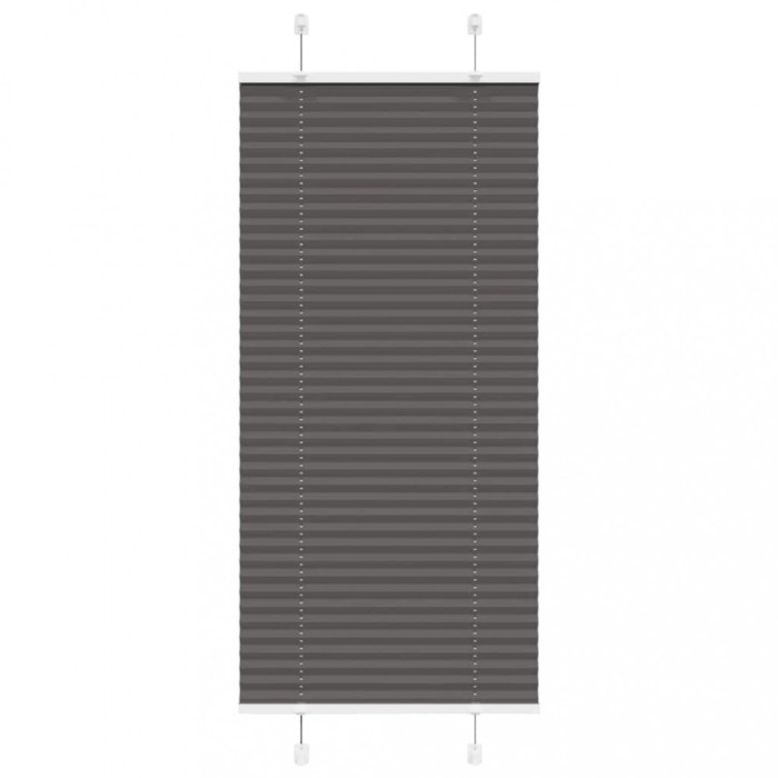 Jaluzea plisată negru 55x100 cm Lățime țesătură 54,4cm poliester