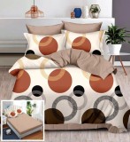 Cumpara ieftin Lenjerie Pat Bumbac 6 Piese Cu Elastic Greece Sx031 Bej Imprimeu 180x200 cm