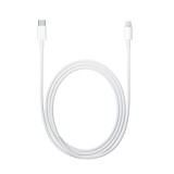 Cablu de date si de incarcare apple, usb tip-c-lightning, 1 metru, flippy, alb
