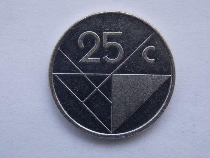 25 CENTS 1990 ARUBA