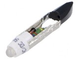 Lampă LED albă T5.5 28V DC/AC plastic 3mm -20&divide;60&deg;C