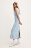 Answear Lab rochie din denim midi, evazată