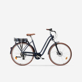 Cumpara ieftin Bicicletă de oraș electrică cadru jos Elops 900 E Bleumarin