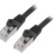 Patch Cord S/FTP Cat6a Negru 1m Cablexpert