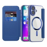 Husa iPhone 17 Asteroid GSM SmartMag Book Case, albastru