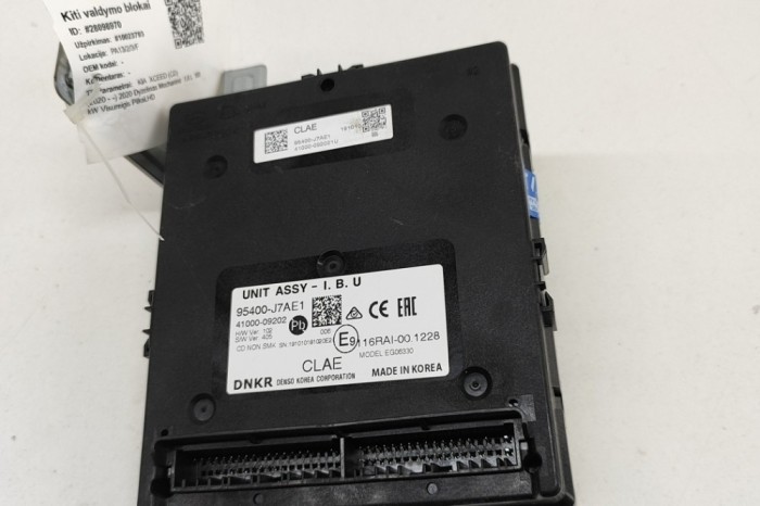 Modul de confort KIA XCEED CD 2020 OEM: 95400-J7AE1 | 28098970