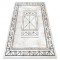 Covor ANTIKA 125 tek, cadru modern, lavabil grecesc - bej / gri, 120x170 cm