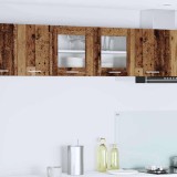 vidaXL Dulap suspendat cu ușă Riga Lemn vechi și Alb 80 x 31 x 40 cm 884238