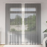 Gossi perdele voal cu bucle 2 buc gri inchis 140x225 cm