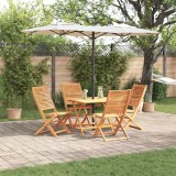 vidaXL Set de masă pentru grădină 5 pcs Maro Lemn Solid de Acacia 3375702