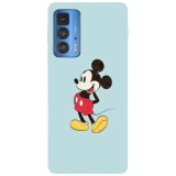 Husa compatibila cu Motorola Edge 20 model Mickey Mouse cartoon, Silicon, TPU, Viceversa, Transparent, Carcasa